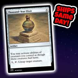 Thousand-Year Elixir - Custom Art Magic: The Gathering Playtest Card - Image 1