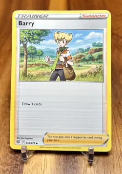 Barry 130/172 Non Holo Brilliant Stars Trainer Pokemon Card NM - Image 1