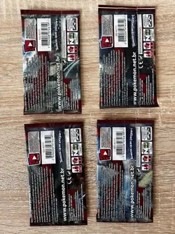 4x Pokemon TCG Booster Pack Lot (6 Cards) Sun & Moon Crimson Invasion Portuguese - Image 2