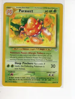 PARASECT NEO REVELATION SET POKEMON CARD 35/64 NM/M - Image 1