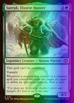 MTG Surrak, Elusive Hunter (161/485) Tarkir Dragonstorm NM FOIL - Image 1