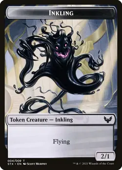 MTG Magic the Gathering Token - Inkling (4/448) Strixhaven School of Mages LP - Image 1