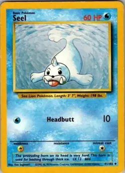 Pokemon TCG Pokemon Seel Seel Uncommon Regular - Image 1