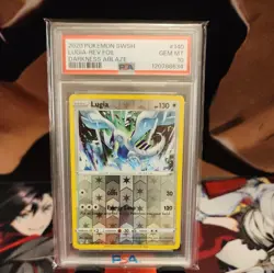 PSA 10 2020 Pokemon Sword & Shield Darkness Ablaze Lugia Reverse Foil #140 - Image 1