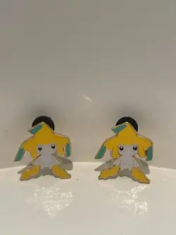 Lot of 2 Pokemon Jirachi Official Pins Mythical TCG Collection - Fast - Image 1