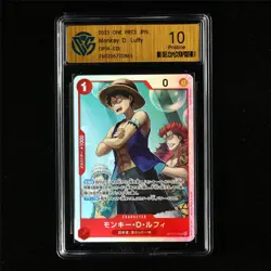CCG 10 Pristine 2025 One Piece JPN Monkey D. Luffy OP14-013 SR - Image 2
