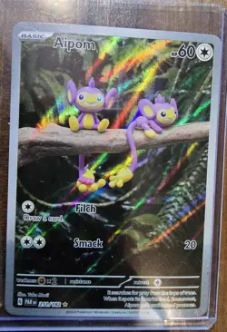 Aipom 211/182 Paradox Rift Illustration Rare Pokemon TCG Card NM Condition - Image 1
