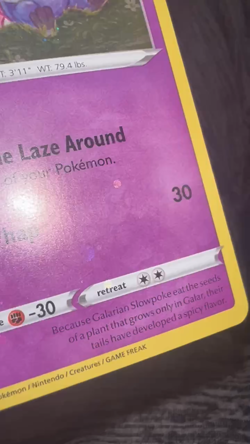 HD SWIRL Holo Bleed Galarian Slowpoke SWSH126 Sword & Shield Promo Pokemon Card - Image 2