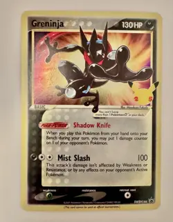 Pokemon TCG Greninja Gold Star SWSH144 Celebrations Black Star Promo Card - Image 2