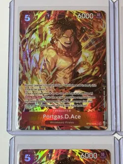 Portgas.D.Ace ST15-005 Illustration Box Vol. 5 Promo 4 Card Play Set Lot - Image 2