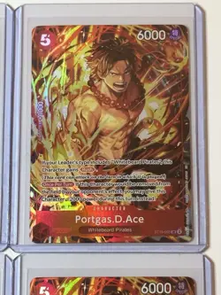 Portgas.D.Ace ST15-005 Illustration Box Vol. 5 Promo 4 Card Play Set Lot - Image 3