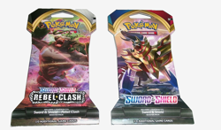 2 Pack of Pokemon Cards -SWORD & SHEILD/ REBEL CLASH 10 CARDS Each PK NEW SEALED - Image 1