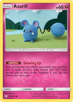 Azurill 146/236 Common SM - Cosmic Eclipse Pokemon Card - Image 1