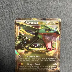 Rayquaza Ex 85/124 Dragons Exalted Ultra Rare Holo Pokemon Card - Image 2
