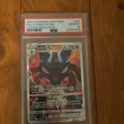 Pokemon Lucario VSTAR SWSH Black Star Promo Holo PSA Graded Sword & Shield Card - Image 1