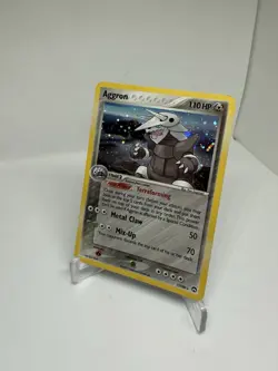 Pokemon TCG Aggron Holo Rare Card 1/108 Power Keepers Series - Image 2