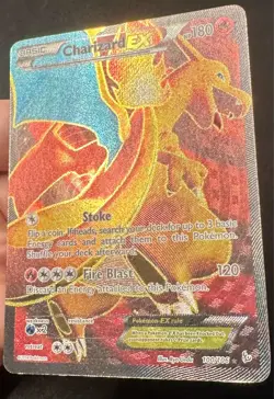 Charizard EX 100/106 2014 XY Flashfire Set Pokemon Card TCG Full Art Holo Lp/Mp - Image 2