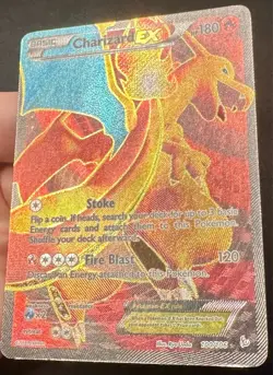 Charizard EX 100/106 2014 XY Flashfire Set Pokemon Card TCG Full Art Holo Lp/Mp - Image 3
