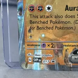 2023 Pokemon SVP EN #017 Lucario EX Black Star Promo Card NM - Image 5