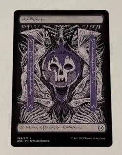 MTG Phyrexian Swamp 269/271 Phyrexia: All Will Be One Full Art Land LP - Image 1