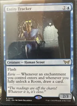 Entity Tracker (0053) Duskmourn: House of Horror Regular MTG - Image 1