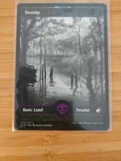 MTG Swamp ( Full Art) 272 Innistrad: Midnight Hunt M/NM Free UK P&P - Image 1