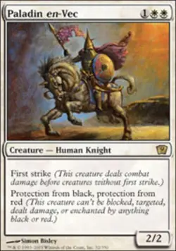 MTG - Paladin en-Vec - 9th Edition - NM, English Magic FLAT RATE SHIP - Image 1