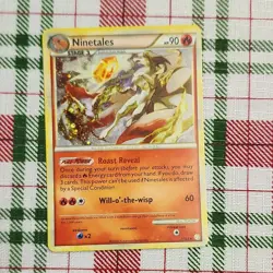 Pokemon Ninetales Heartgold & Soulsilver Holo Rare Card 7/123 90 HP 2010 - Image 1