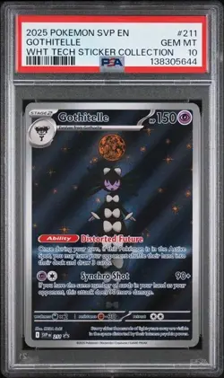 2025 POKEMON SVP EN-SV BLACK STAR PROMO #211 GOTHITELLE PSA 10 - Image 1