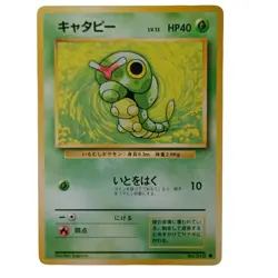 Japanese Caterpie No.010 Pokemon Card Vintage Ken Sugimori Art Nintendo - Image 1