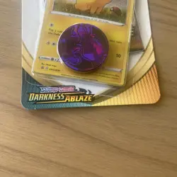 Pokemon TCG Darkness Ablaze Pikachu Blister Pack - Mewtwo Holo Coin - New Sealed - Image 3