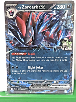 N's Zoroark ex 098/159 Sv09: Journey Together Holo Double Rare Pokemon NM TCG - Image 1