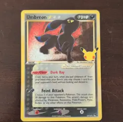 Pokemon Umbreon Star Stamped Holo Card 17/17 Celebrations Classic Collection - Image 1