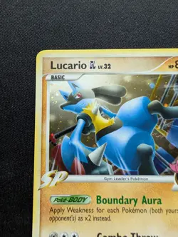 Mint Pokemon Lucario GL Holo Card 8/111 Rising Rivals - Image 2