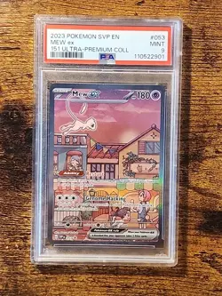 2023 Pokemon SVP EN 151 Ultra-premium Collection Mew ex 053 PSA 9 - Image 1