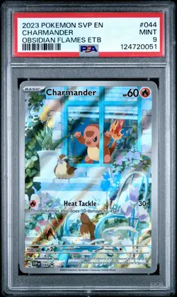 2023 POKEMON SVP EN-SV BLACK STAR PROMO #044 CHARMANDER PSA 9 - Image 1
