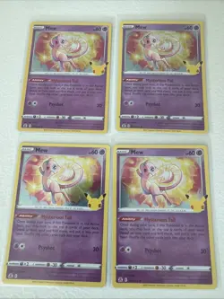 2021 Pokemon Celebrations Mew Holo Rare 011/025 LOT OF 4 - Image 1