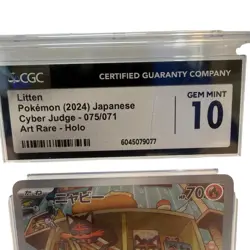 Pokemon Japanese Litten Cyber Judge AR #075/071 CGC 10 Gem Mint 2024 6045079077 - Image 2