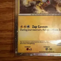 Raikou HGSS19 HGSS Black Star Promo - Pokemon Holo Foil Rare MP - Image 4