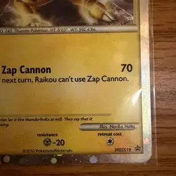 Raikou HGSS19 HGSS Black Star Promo - Pokemon Holo Foil Rare MP - Image 5