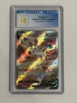 Pokemon Sylveon V Eevee Heroes Alt Art Japanese CGC Pristine 10 - Image 1
