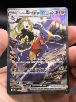 Pokemon Cynthia's Garchomp ex 232/182 Special Illustration Rare Destined Rivals - Image 3