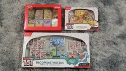 Pokemon 151 Zapdos ex / Blooming Waters Collection & Sam's Club tins Sealed lot - Image 1