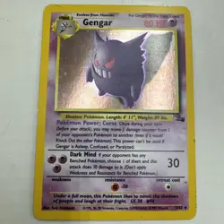 Pokemon TCG- Gengar - 5/62 Fossil Set- Holo - Image 1