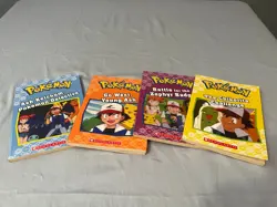 Lot of 4 Pokemon Scholastic Paperback Books - Image 1