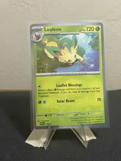 Pokemon TCG Leafeon 170 Scarlet & Violet Promo Cosmos Holo - Image 1