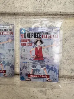 Monkey.D.Luffy (055) (College Basketball US Voyage) P-055 One Piece Promotion... - Image 2