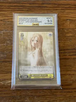 Moment of Healing Asuna E013 U Sword Art Online SAO Weiss Schwarz Graded AGS 9.5 - Image 1