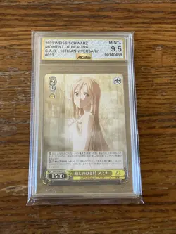 Moment of Healing Asuna E013 U Sword Art Online SAO Weiss Schwarz Graded AGS 9.5 - Image 2