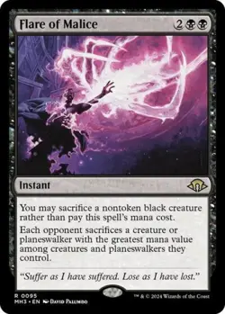 MTG - Flare of Malice - Modern Horizons 3 - Light Play - Normal - Image 1